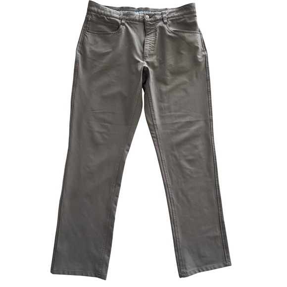 Footjoy Athletic Fit Golf Pants Men's 34x30 Grey Polyester Spandex Athletic Fit - Picture 1 of 11